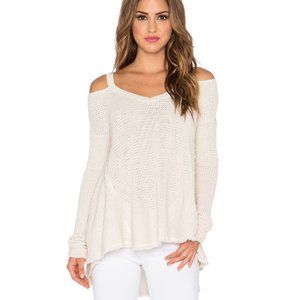 Free People Moonshine Cold Shoulder Sweater - M